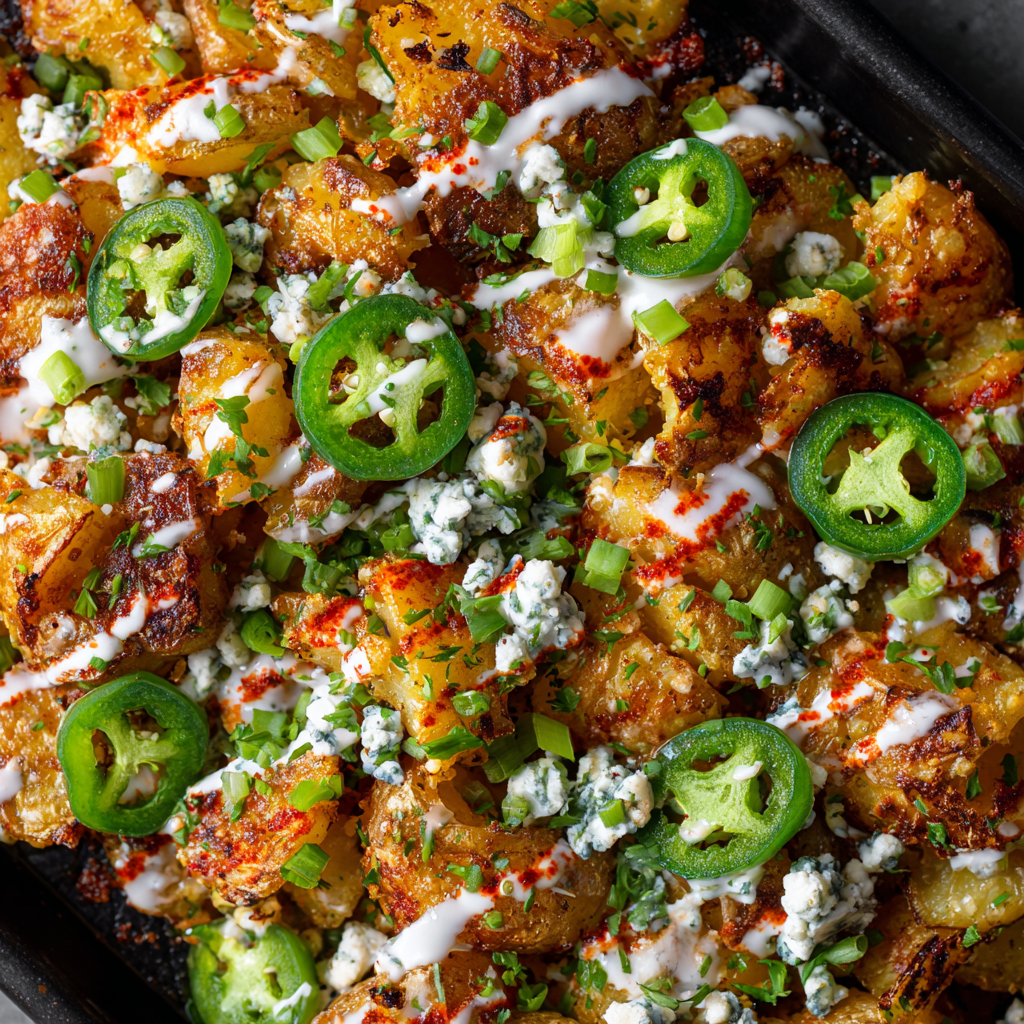 Smashed Buffalo Potatoes