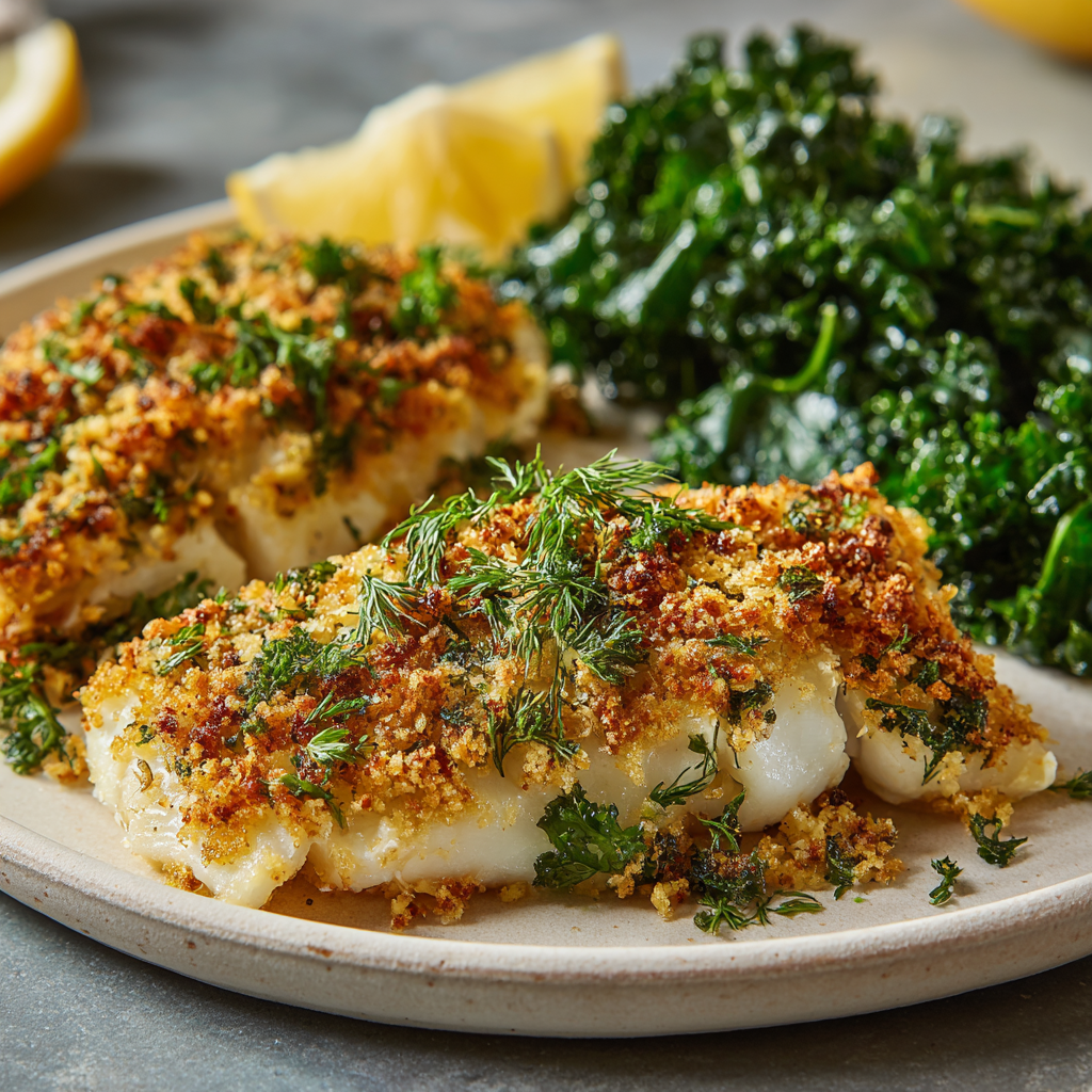 Baked Panko Cod