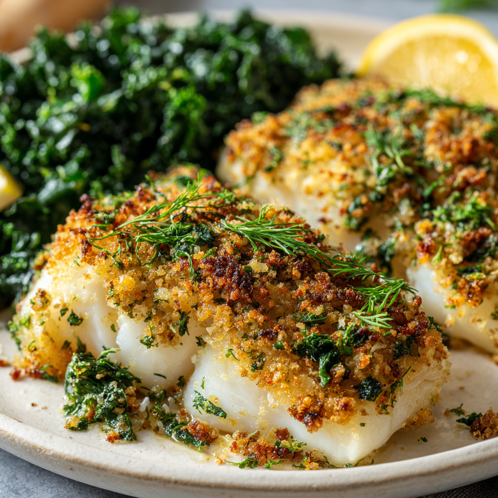 Baked Panko Cod