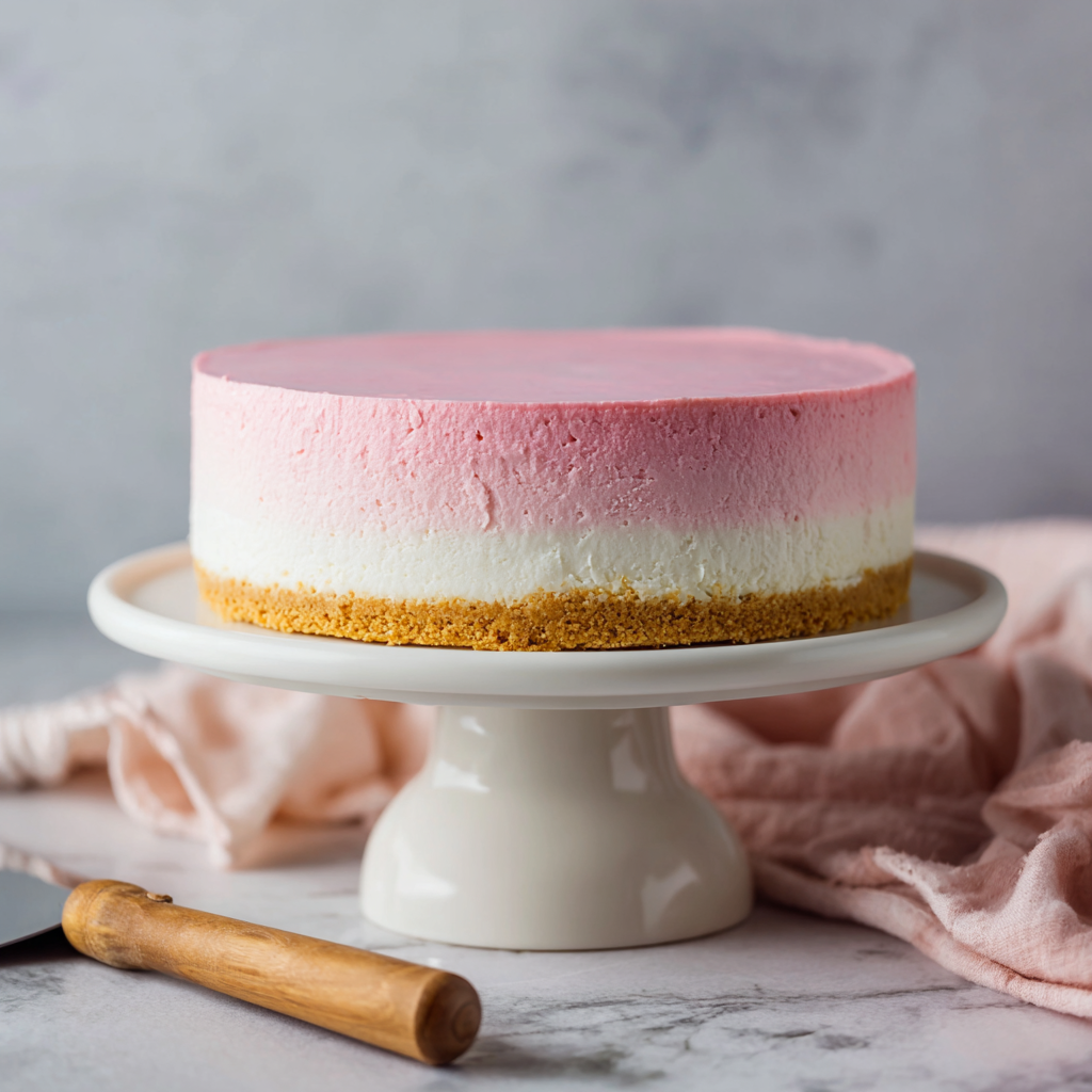 No Bake Rhubarb Cheesecake | Entertaining with Wine