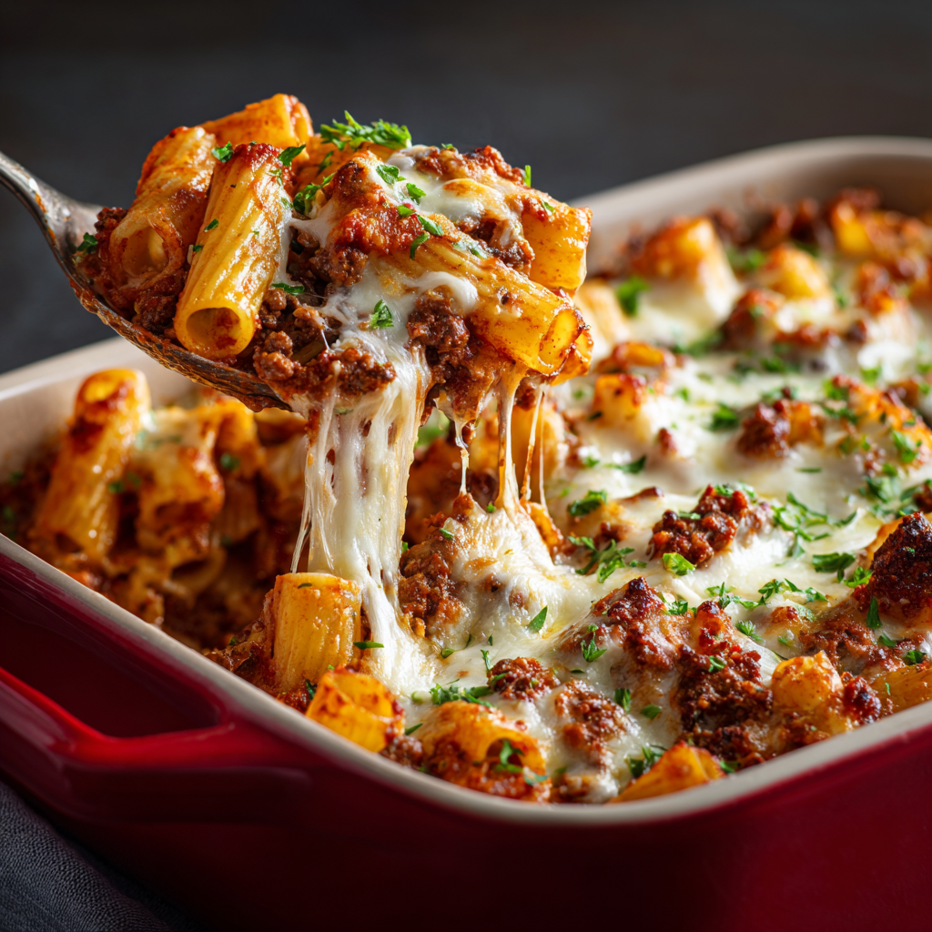Baked Rigatoni Pasta Recipe