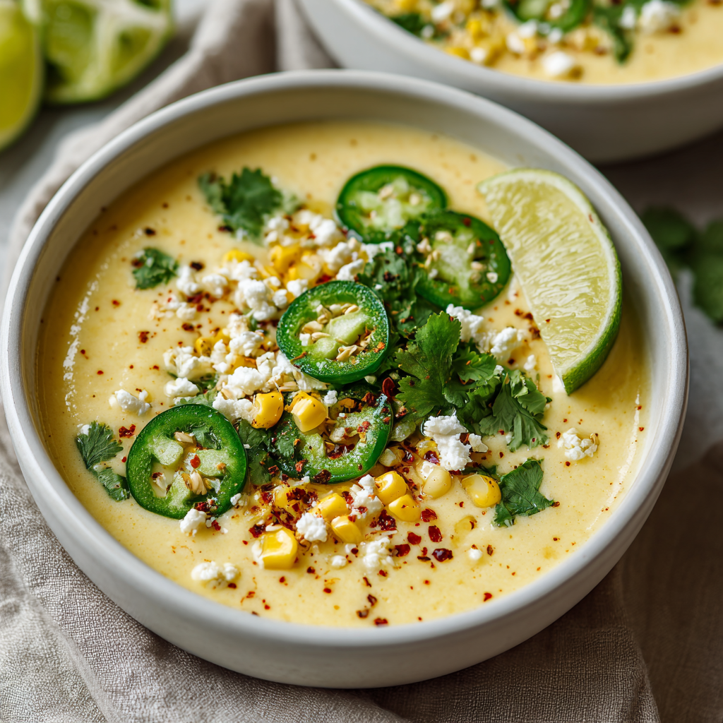 Creamy Mexican Street Corn Soup