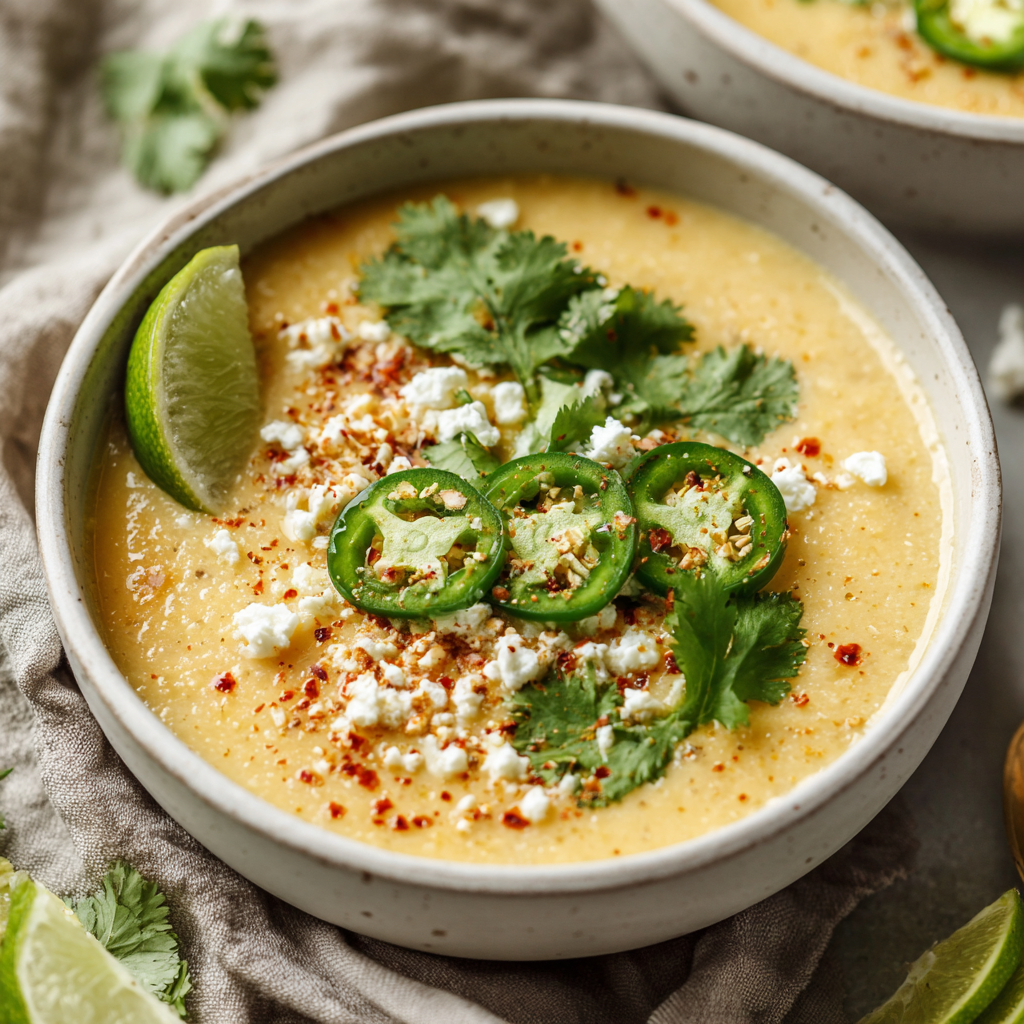 Creamy Mexican Street Corn Soup