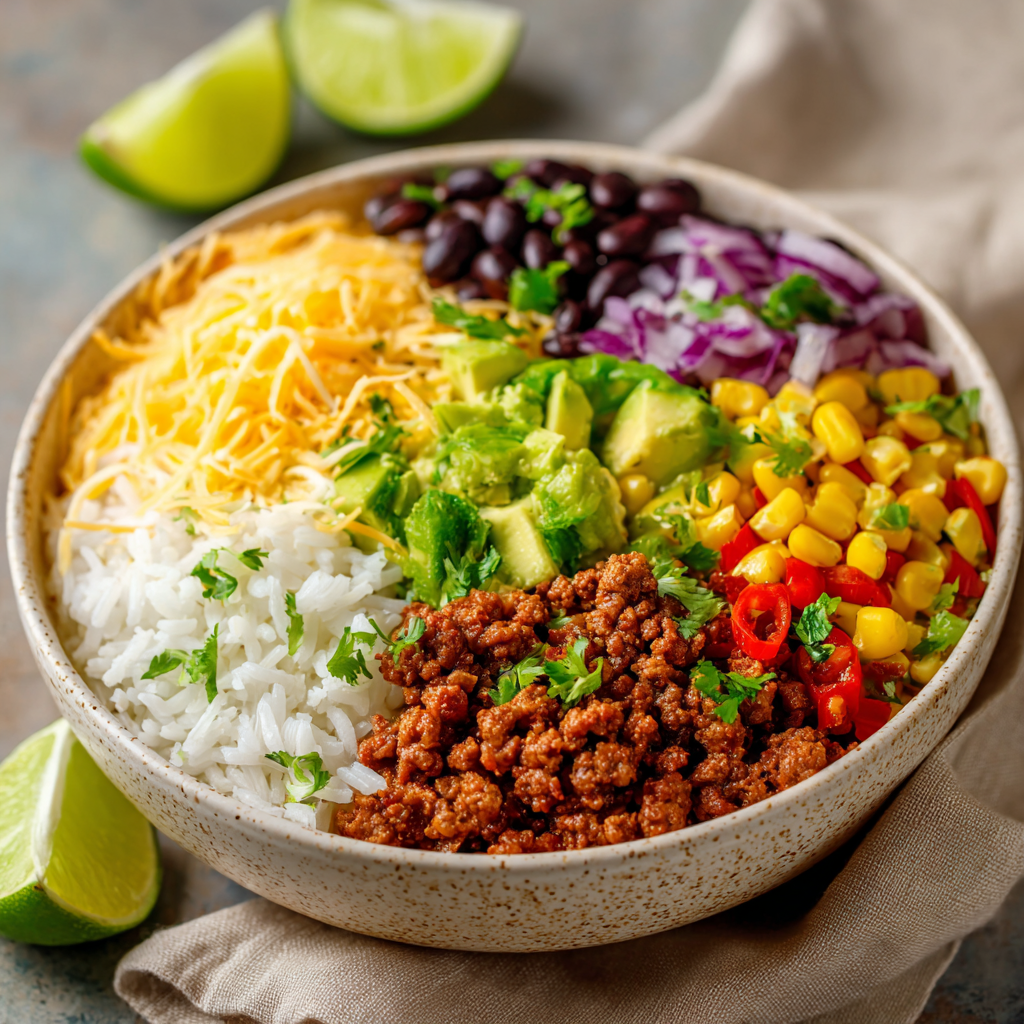 Ground Chicken Taco Bowls 8 Ground Chicken Taco Bowls