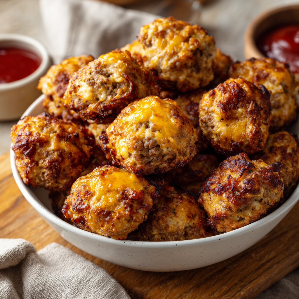 Cheesy Sausage Balls