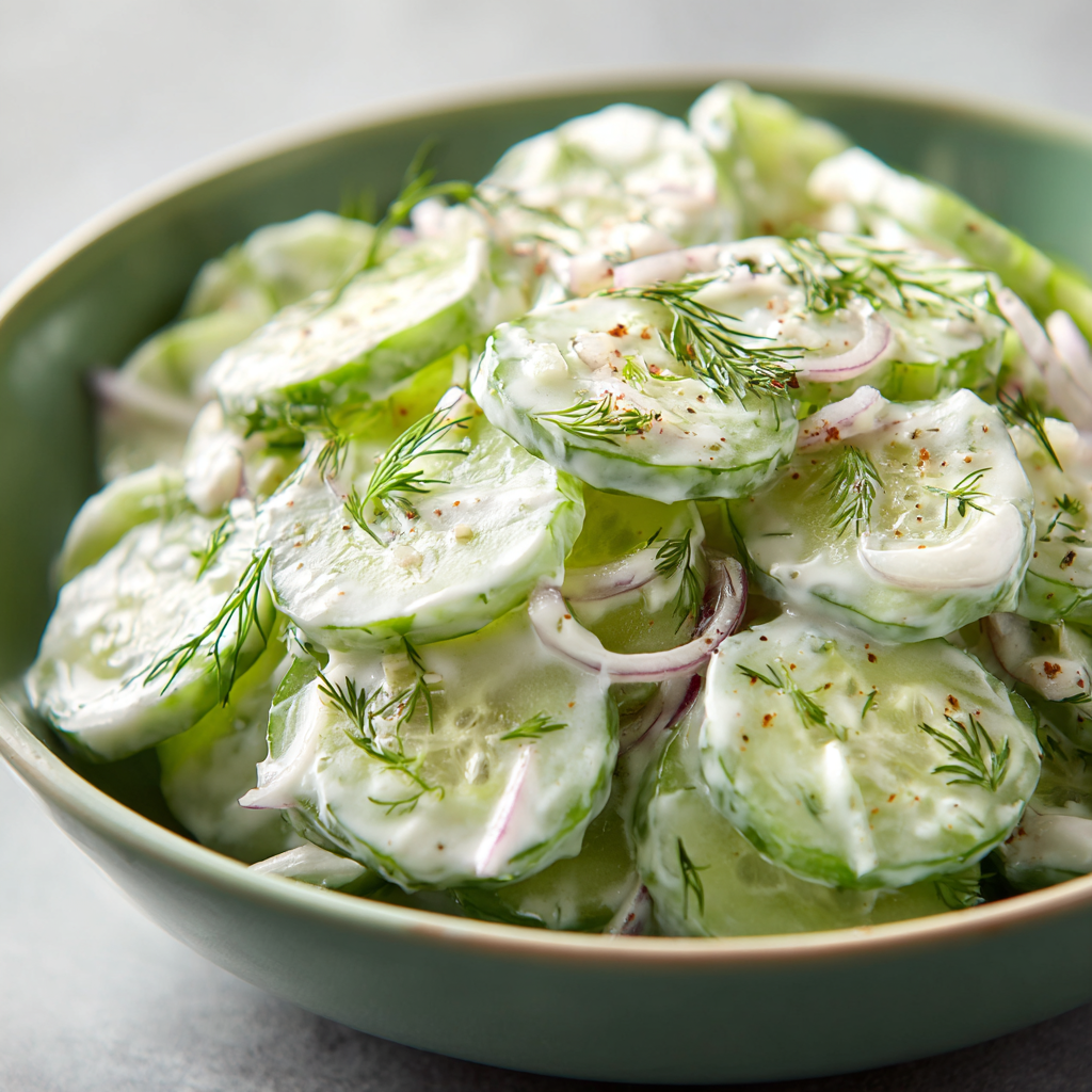 Sour Cream Cucumbers