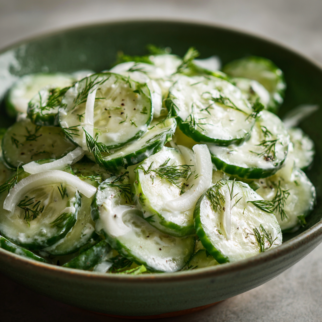 Sour Cream Cucumbers