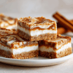 Blender Cinnamon Roll Cheesecake Bars