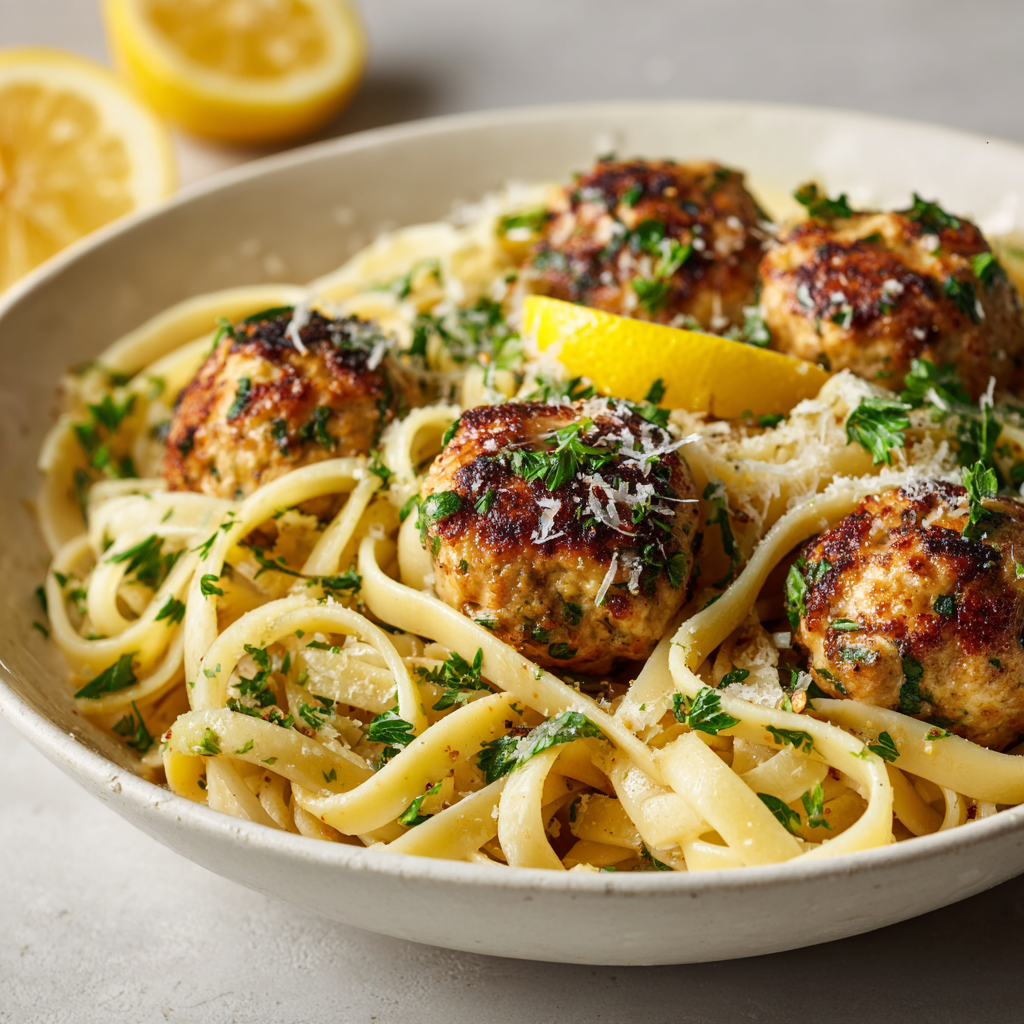 Chicken Piccata Meatballs