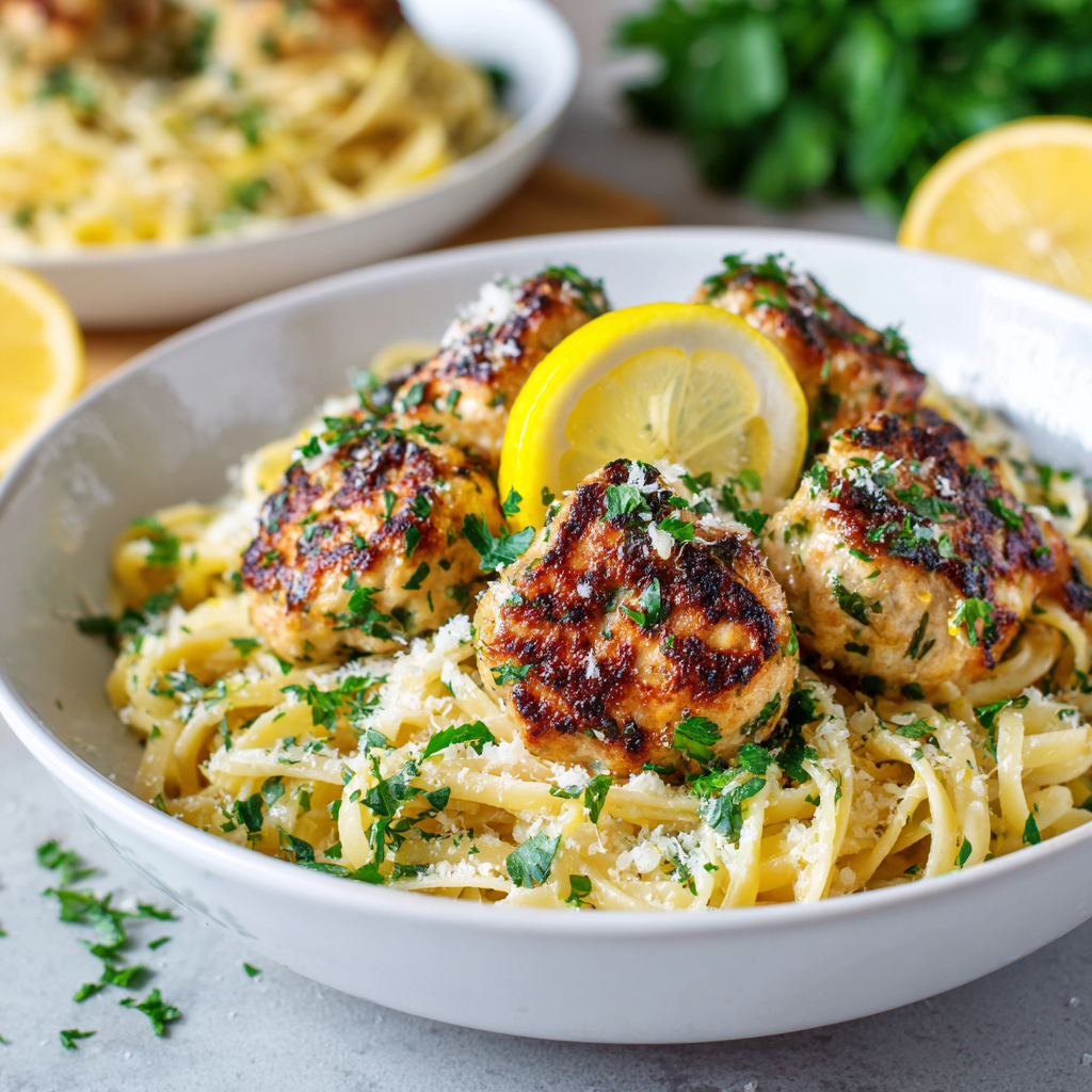 Chicken Piccata Meatballs