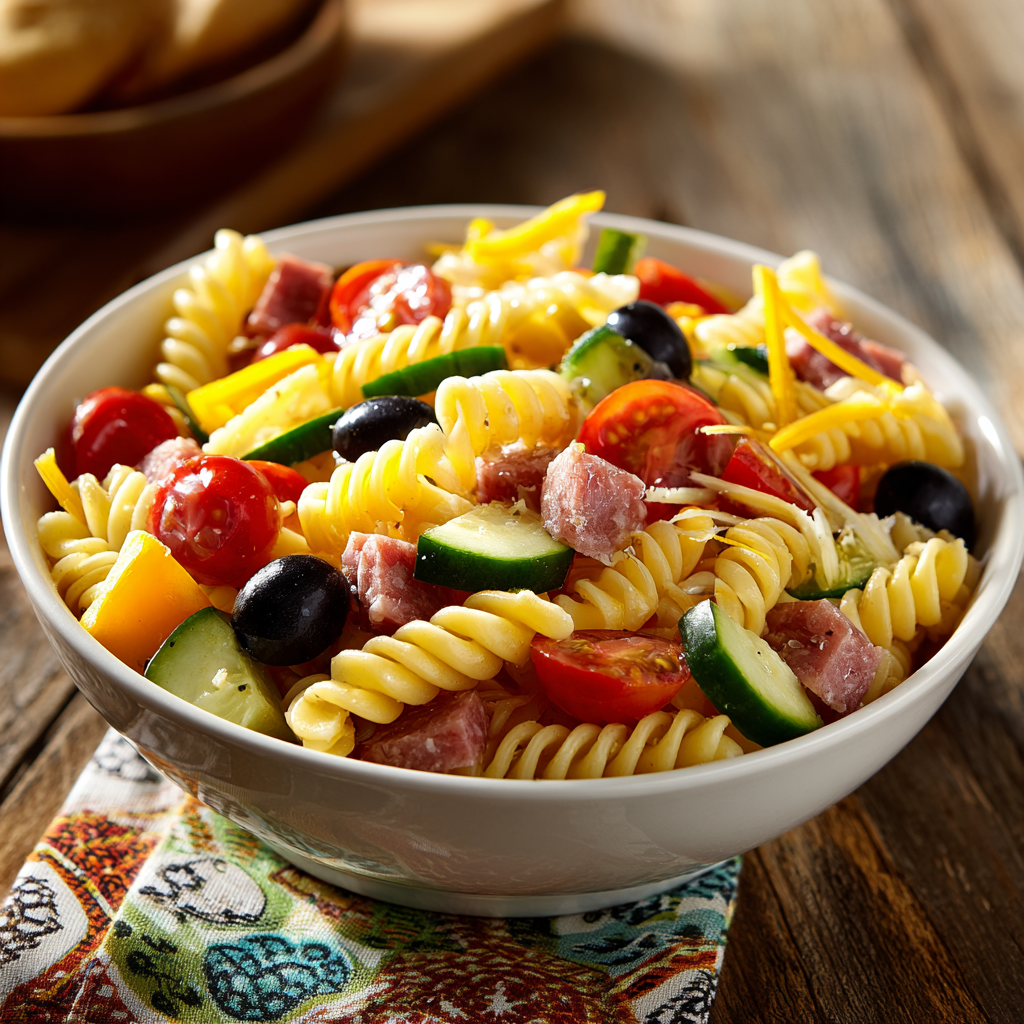 Best Italian Pasta Salad With Salami Recipe