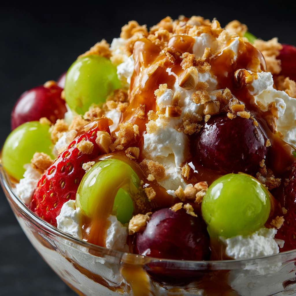 Caramel Crunch Cheesecake Fruit Salad