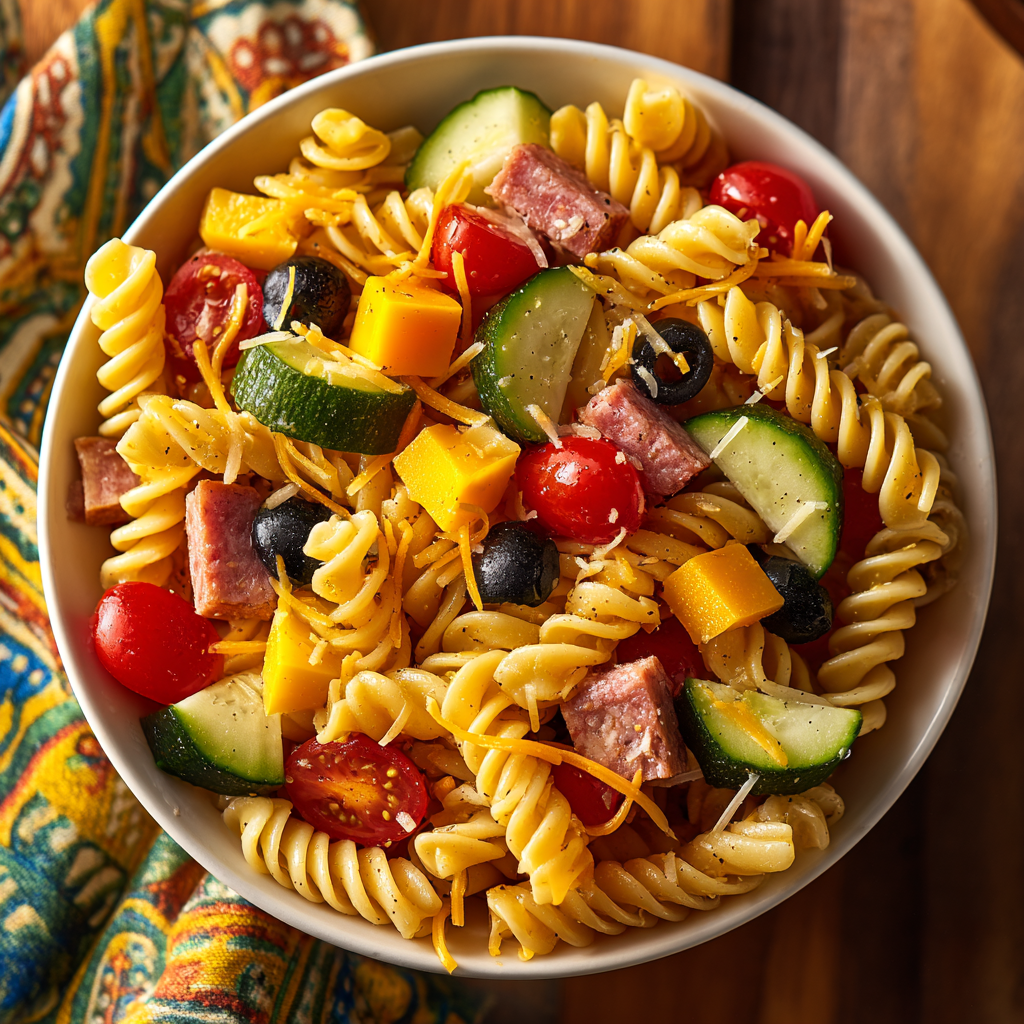 Best Italian Pasta Salad With Salami Recipe