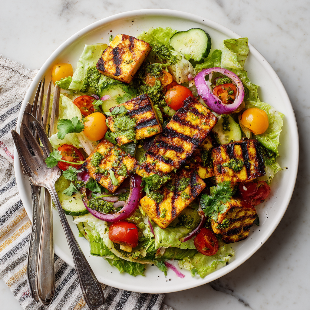 Grilled Paneer Salad