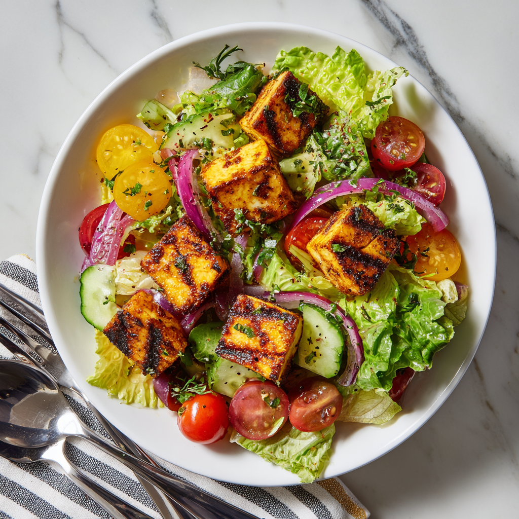Grilled Paneer Salad