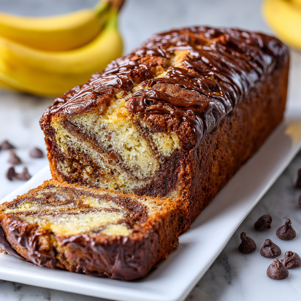 Chocolate Marble Banana Bread