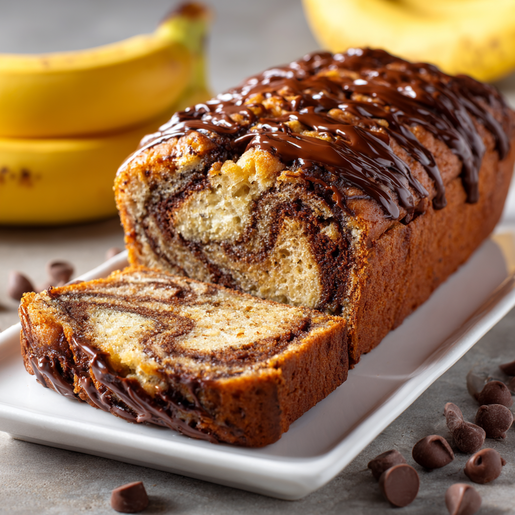 Chocolate Marble Banana Bread