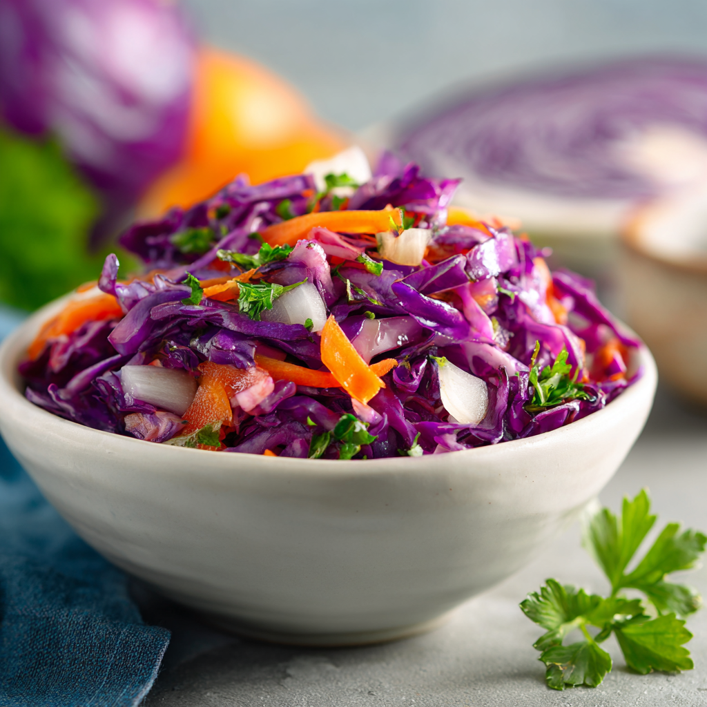 Red Cabbage Coleslaw