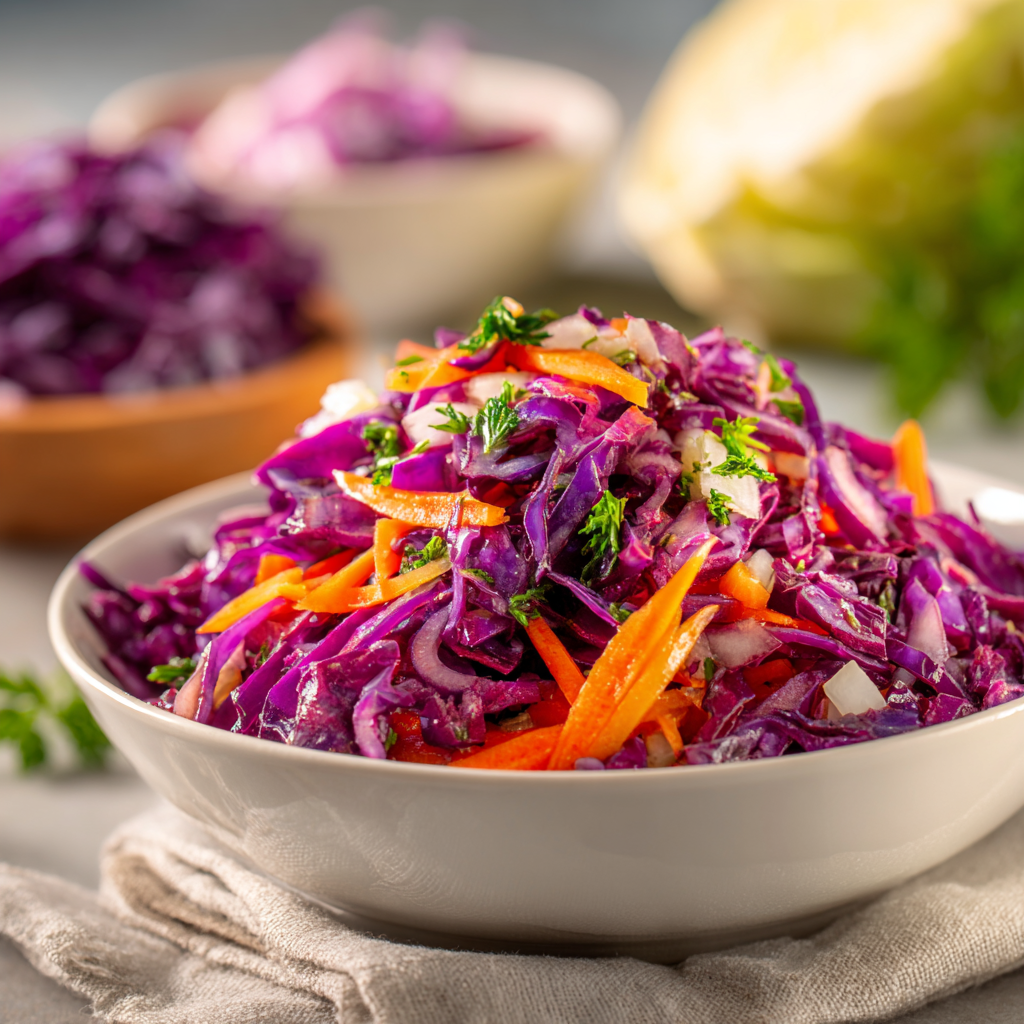 Red Cabbage Coleslaw