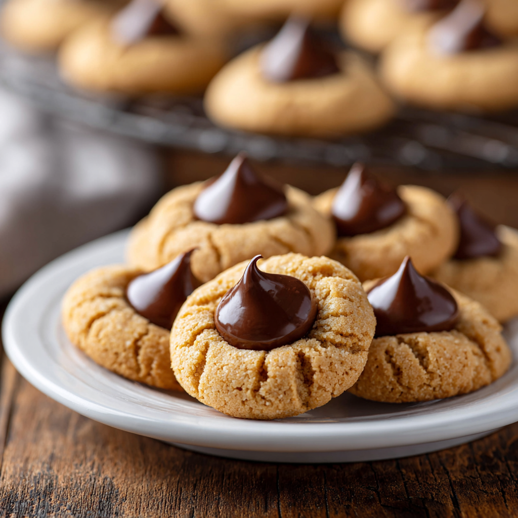 Homemade Peanut Butter Kiss Cookies