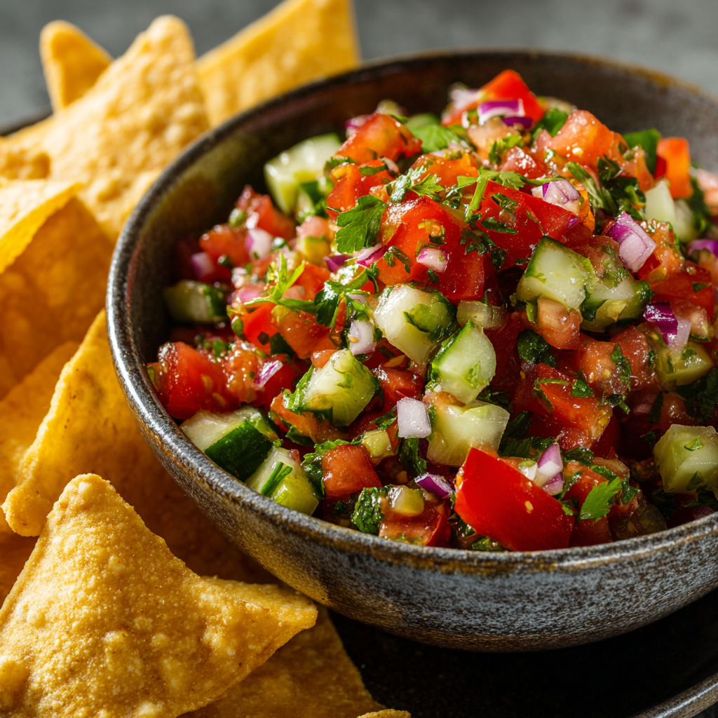 Tomato, Onion, and Cucumber Salad
