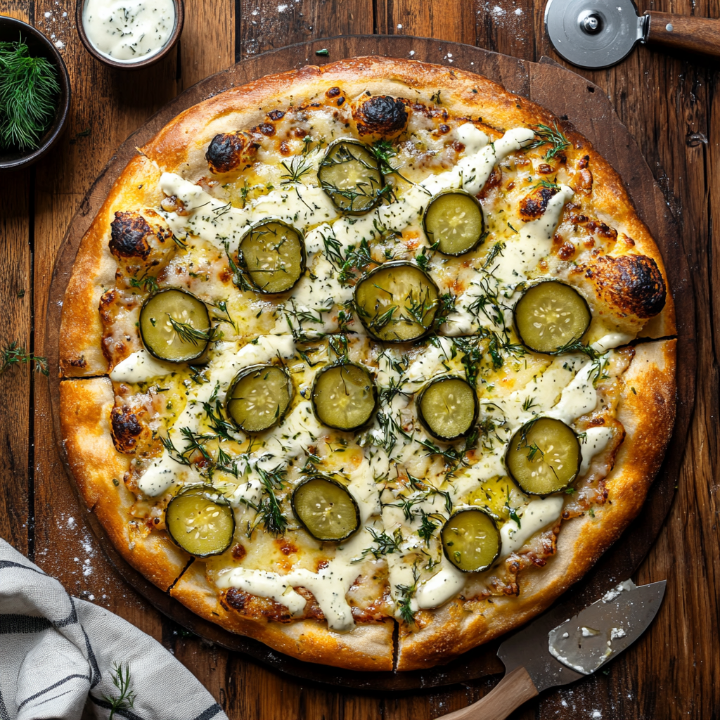 Viral TikTok Dill Pickle Pie Pizza