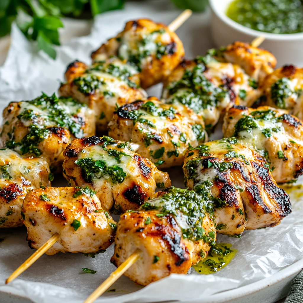 Honey Garlic Chicken Skewers