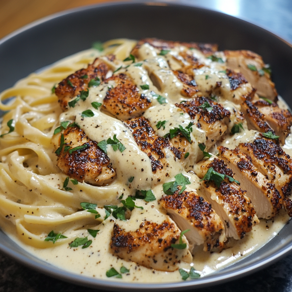 Blackened Chicken Alfredo