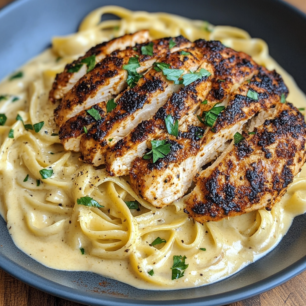 Blackened Chicken Alfredo
