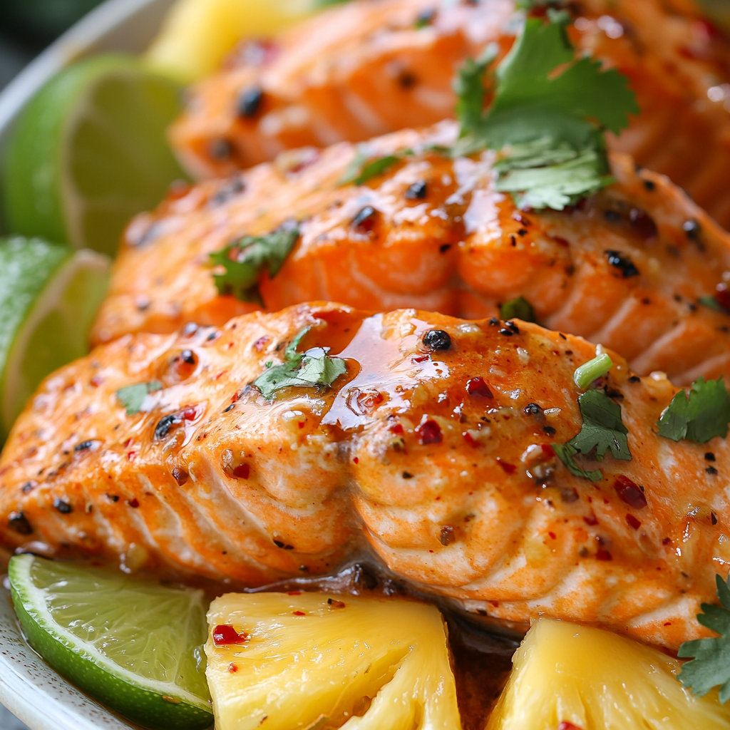 Baked Pineapple Salmon