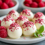 White Chocolate Raspberry Truffles