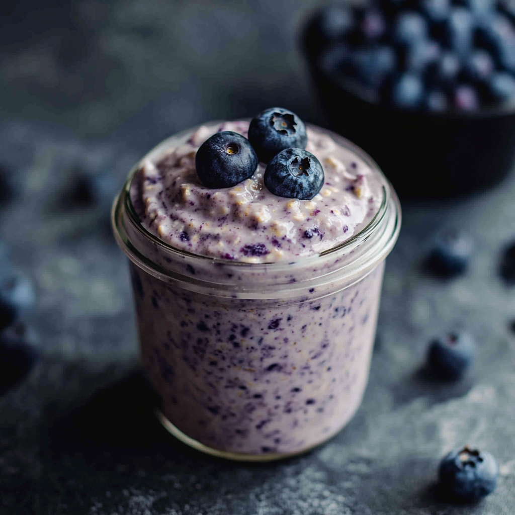 Blueberry Overnight Oats (Easy & Healthy)