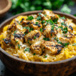 Chicken Alfredo Spaghetti Squash Casserole