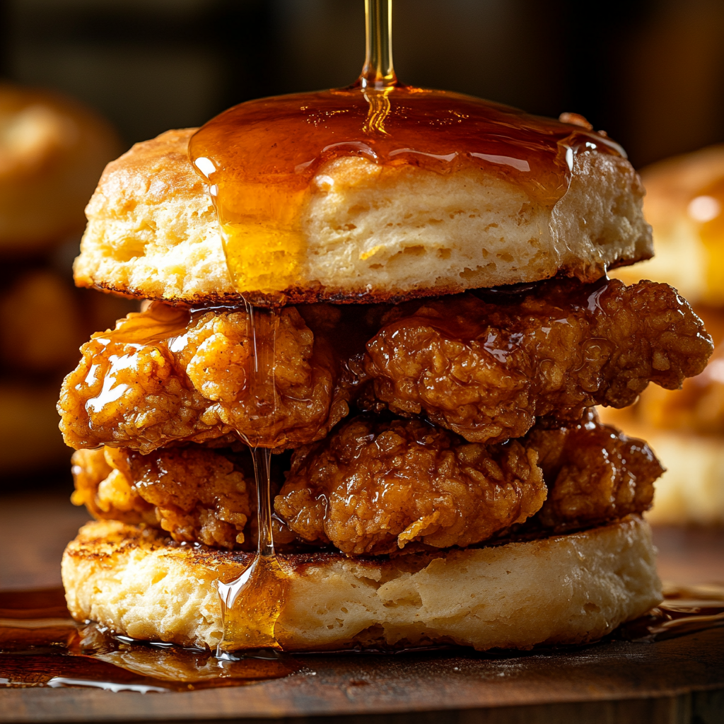 Hot Honey Chicken Biscuits