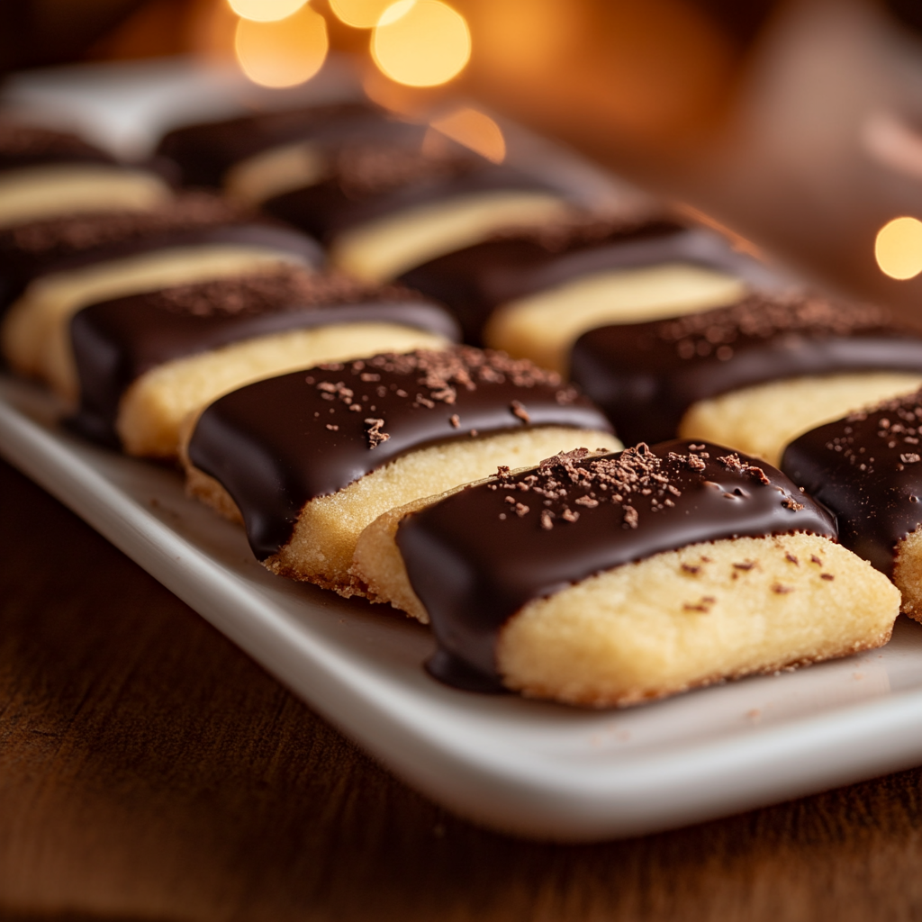 Chocolate Orange Shortbread Cookies