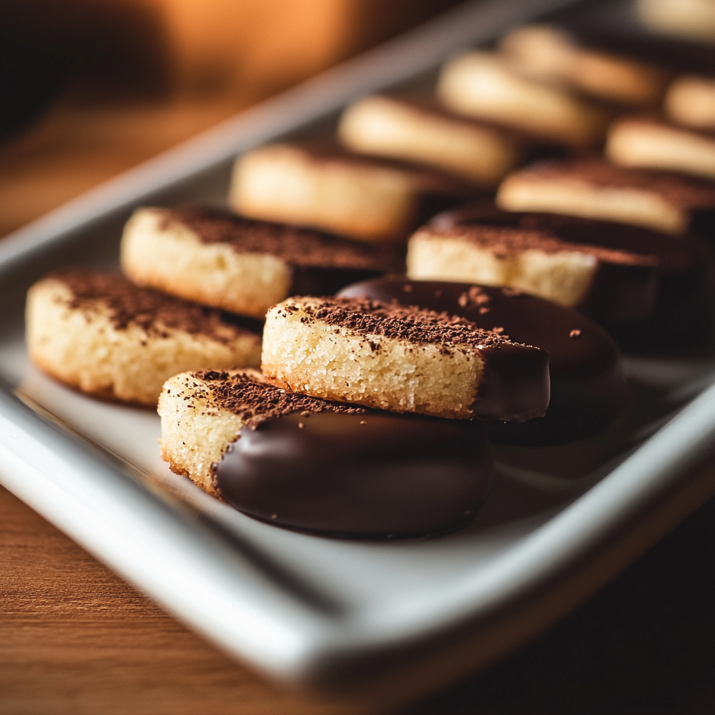 Chocolate Orange Shortbread Cookies