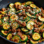 25-Minute Ground Turkey and Zucchini Skillet