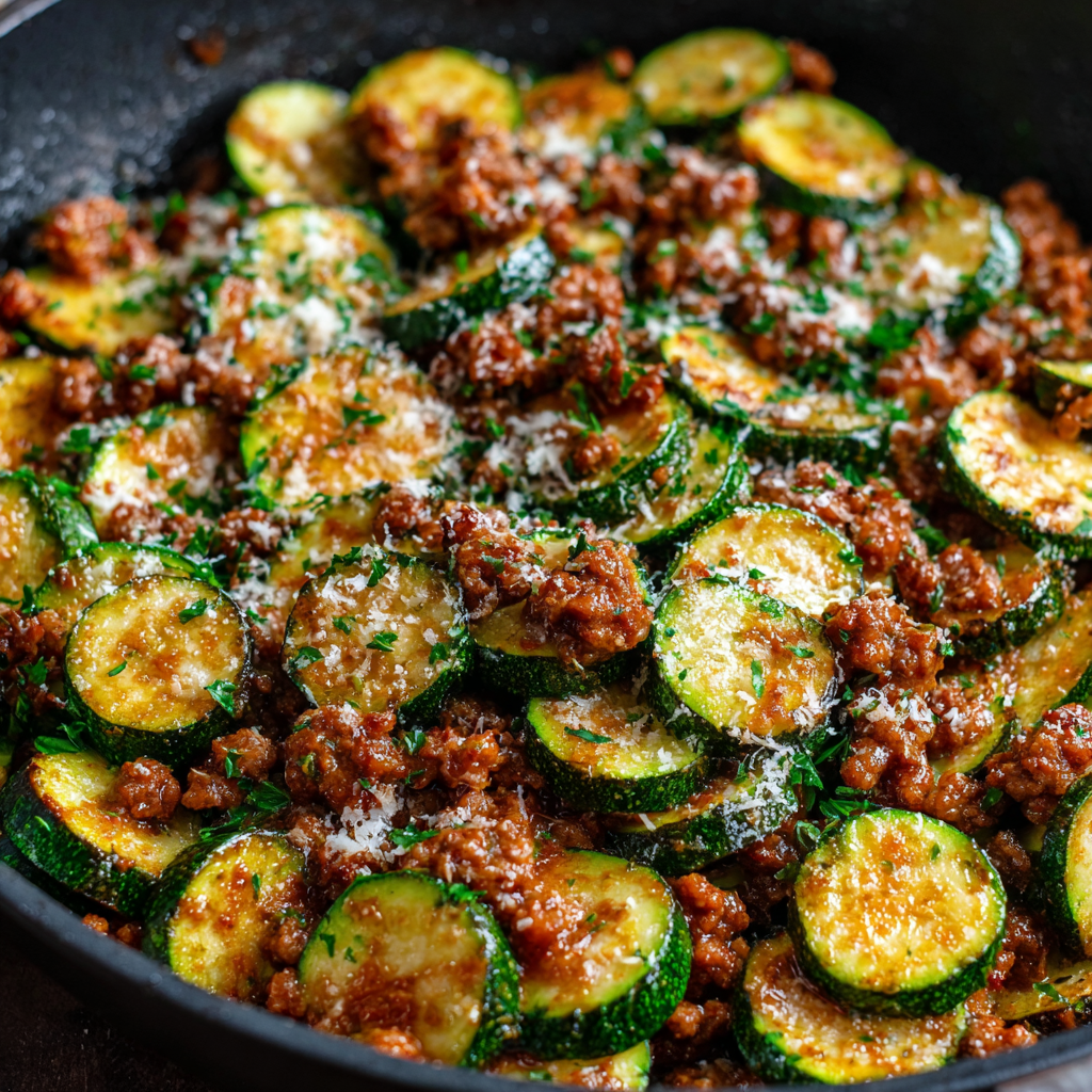 25-Minute Ground Turkey and Zucchini Skillet