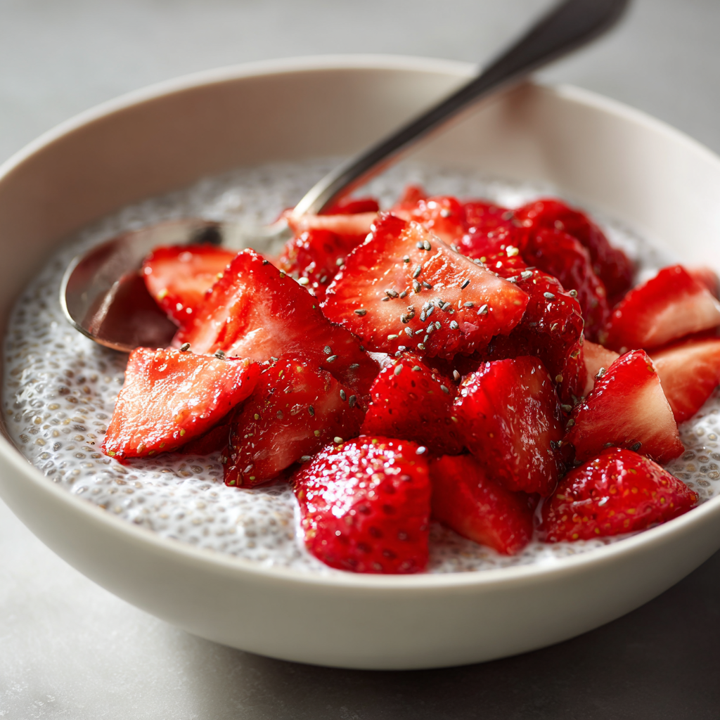 Strawberry Chia Seed Pudding
