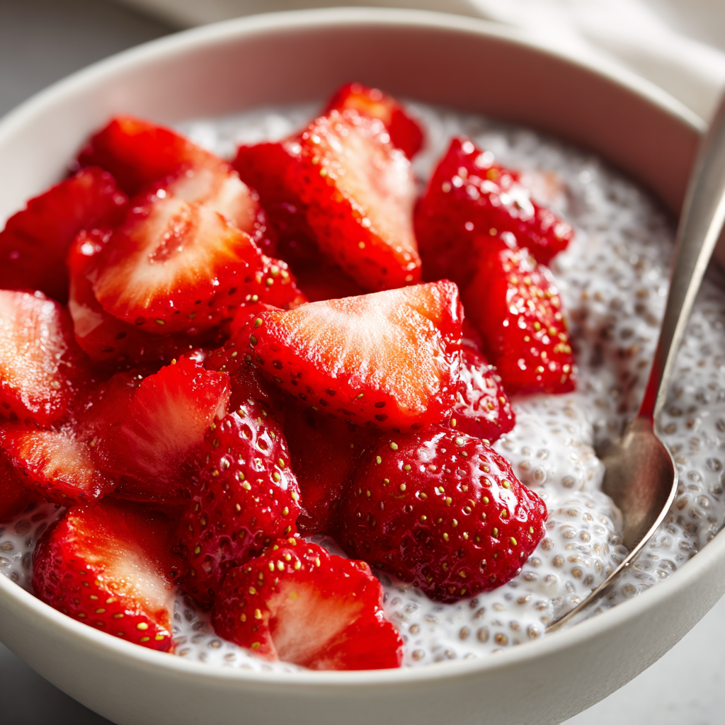 Strawberry Chia Seed Pudding