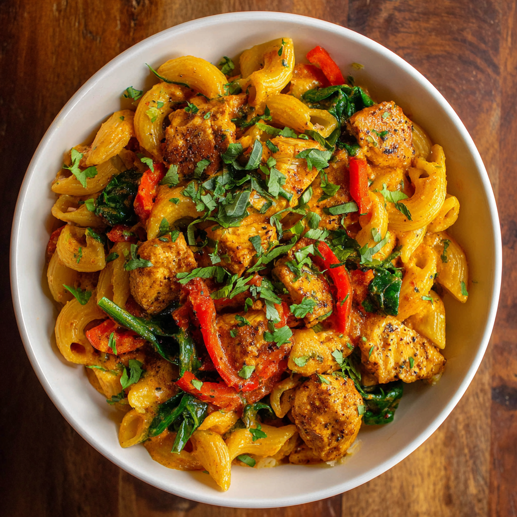 Coconut Curry Chicken with Rice Noodles
