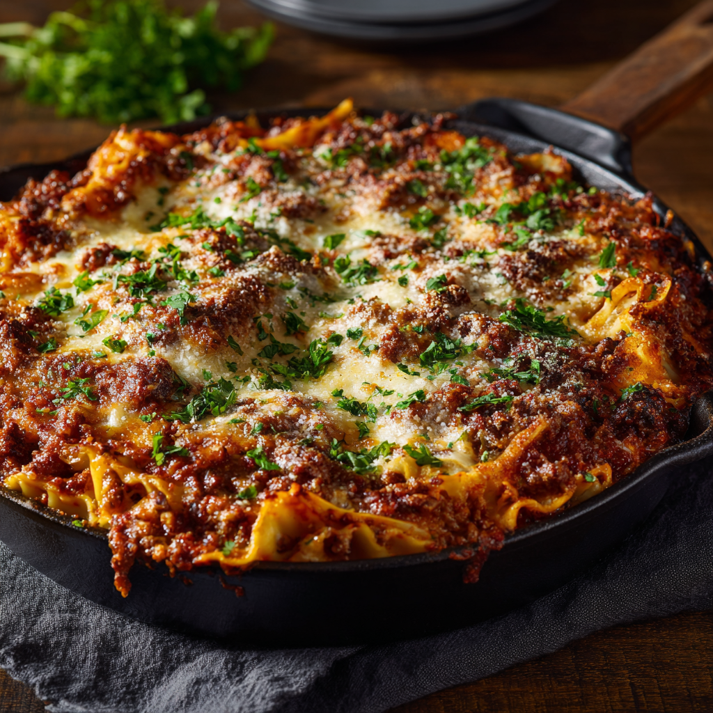 Easy One Pot Skillet Lasagna