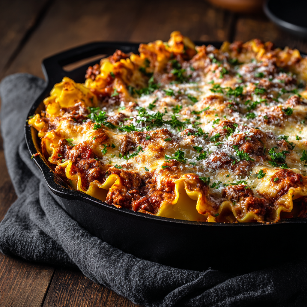 Easy One Pot Skillet Lasagna