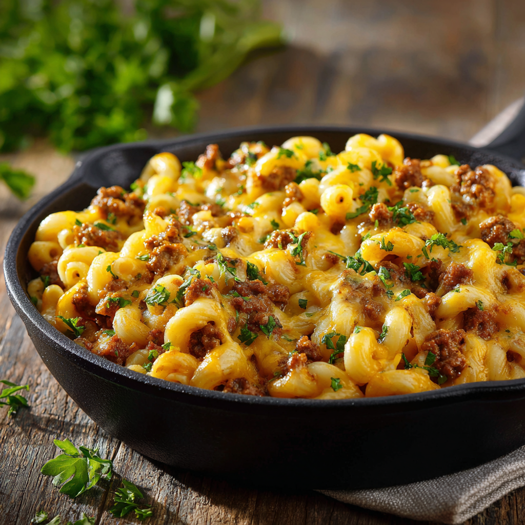 Easy Cheeseburger Macaroni Skillet in 30 Minutes