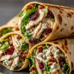 Healthy Chicken Apple Salad Wraps