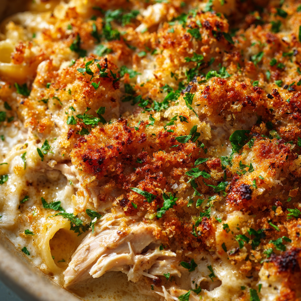 Baked Cheesy Chicken Casserole (Easy & Creamy)
