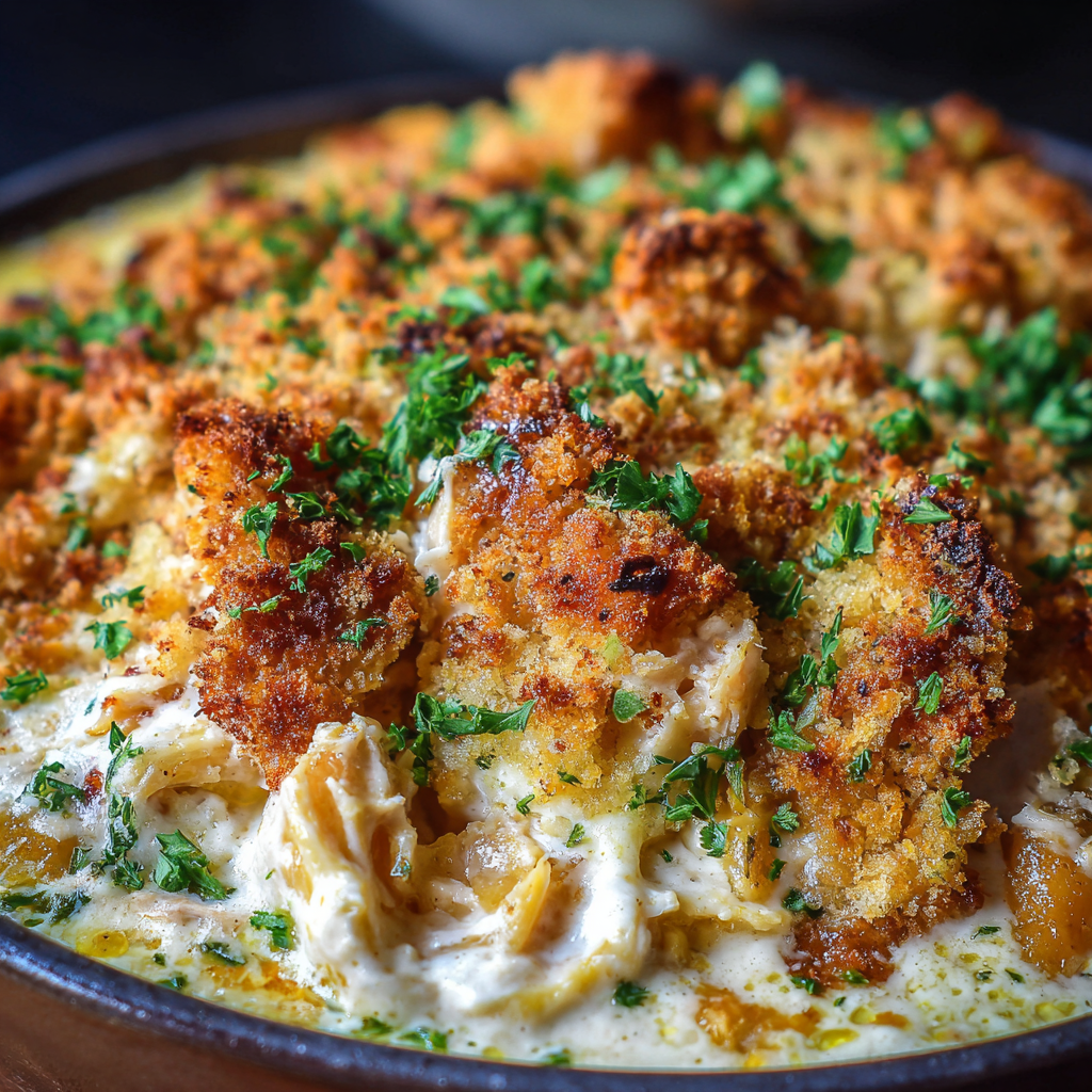 Baked Cheesy Chicken Casserole (Easy & Creamy)