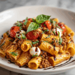 Caprese Pasta with Italian Sausage (30-Minutes)