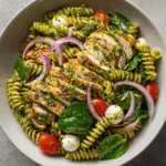 Easy Chicken Pesto Pasta Salad (25-Minutes)