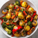 Garlic Herb Roasted Potatoes and Veggies
